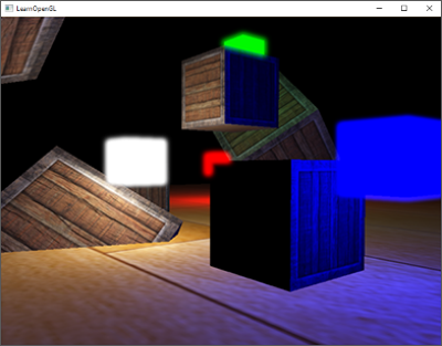 Example of the Bloom or Glow post-processing effect in OpenGL with HDR