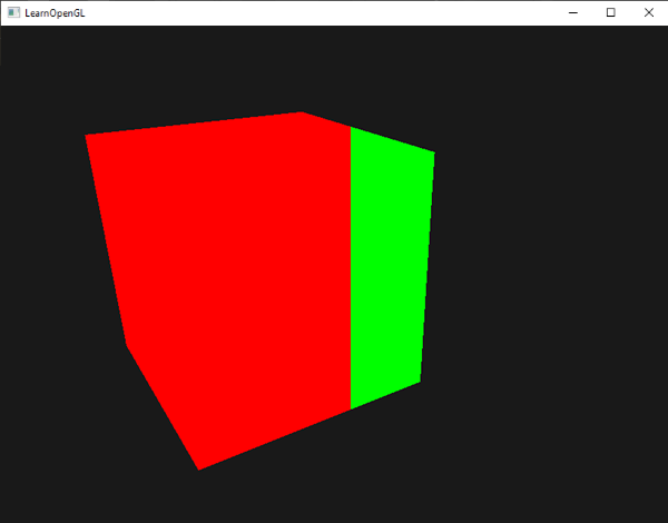 Cube in OpenGL drawn with 2 colors using gl_FragCoord