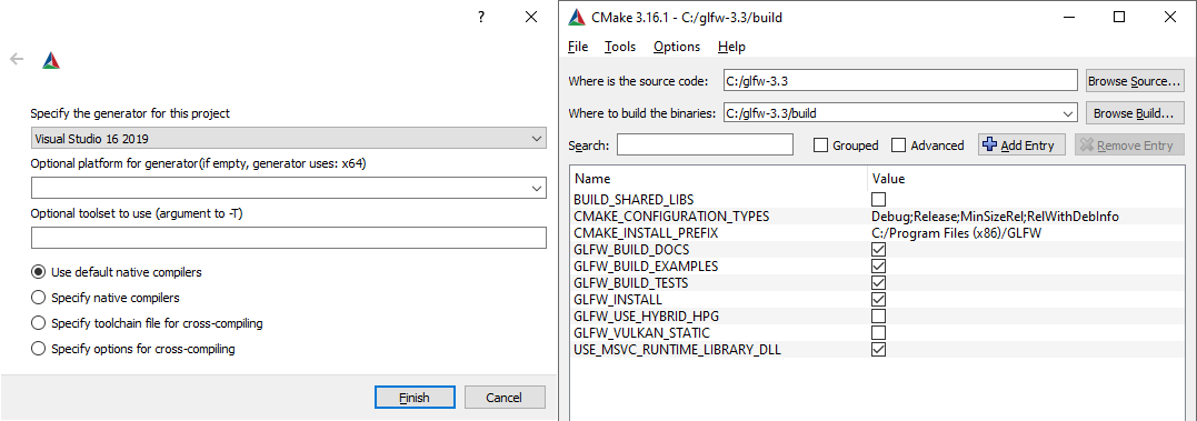 cmake windows x64