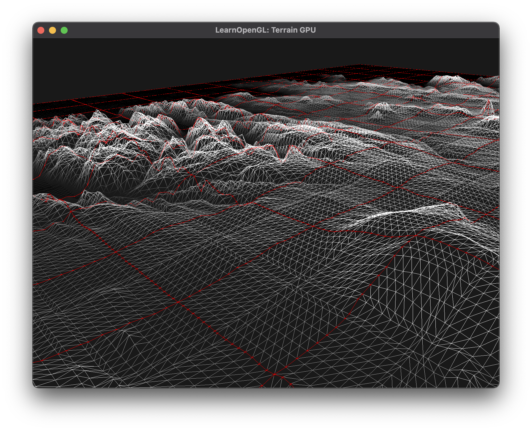 GPU Terrain Overworld Wireframe with Patch Outlines